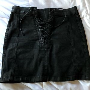 urban outfitters lace up skirt